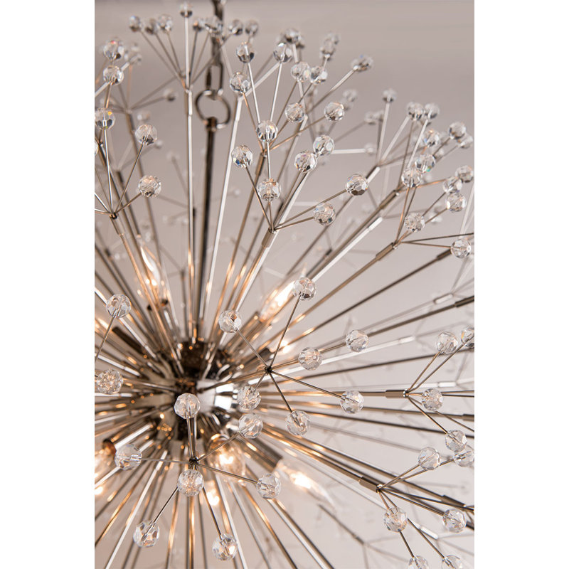 Dunkirk 16 - Light Globe Chandelier, Polished Nickel