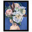 Beautiful Floral Hair - Peinture encadrée sur papier-77340604-77340610
