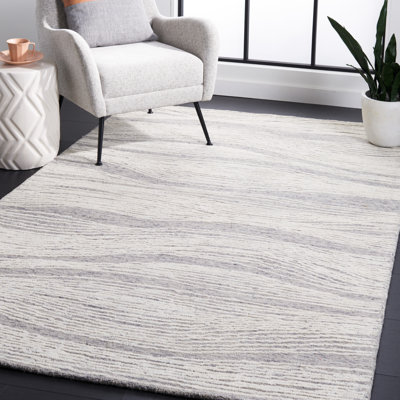 Abstract Wool Hand Tufted Area Rug