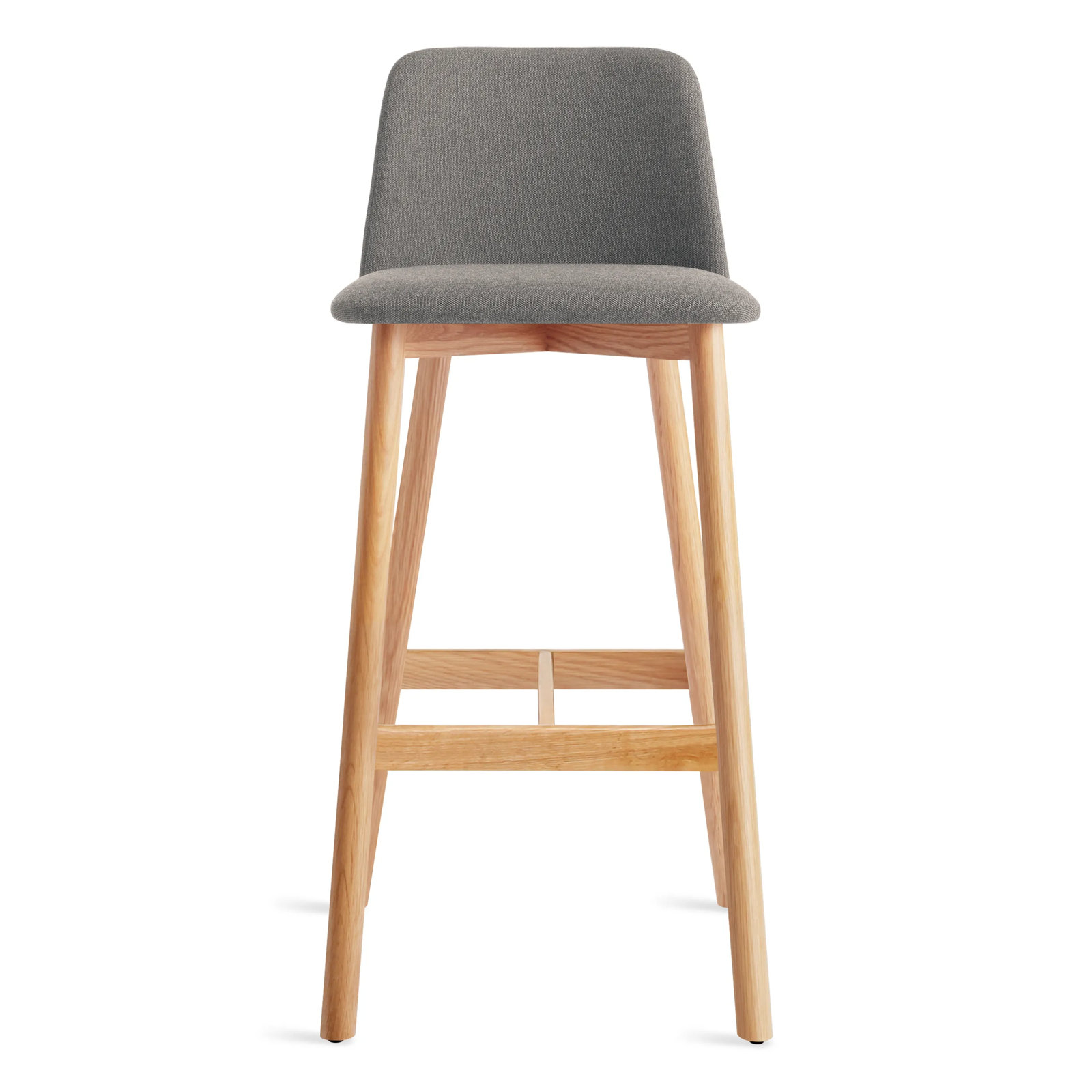 Chip Stool, White Oak, Pewter, Bar Stool (31" Seat Height)