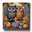  «Two Owls Fall Thème 1» par Rey Klimt, art mural sur toile, 18 po x 18 po-1844655416