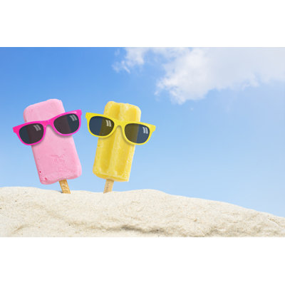 Ice Cream 1 Piece Wrapped Canvas Wall Art
