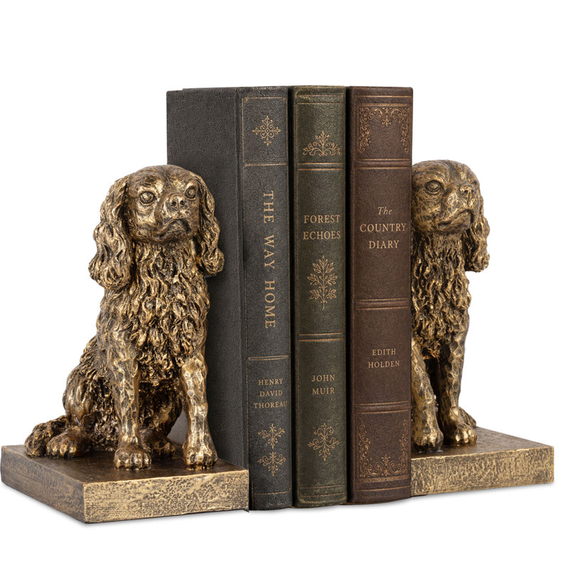 Serre-livres Cavalier King Charles Spaniel, Gold