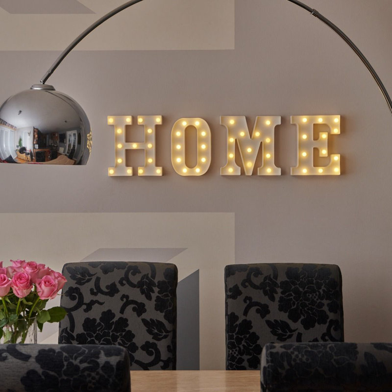 Klehm LED Alphabet Light Up Letters and Numbers, E