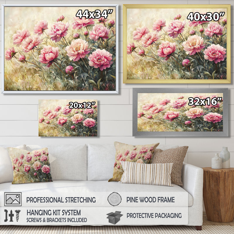 Marsha - Floral Oversized Canvas Prints, Wrapped Canvas, 16" H x 32" W, Does Not Apply