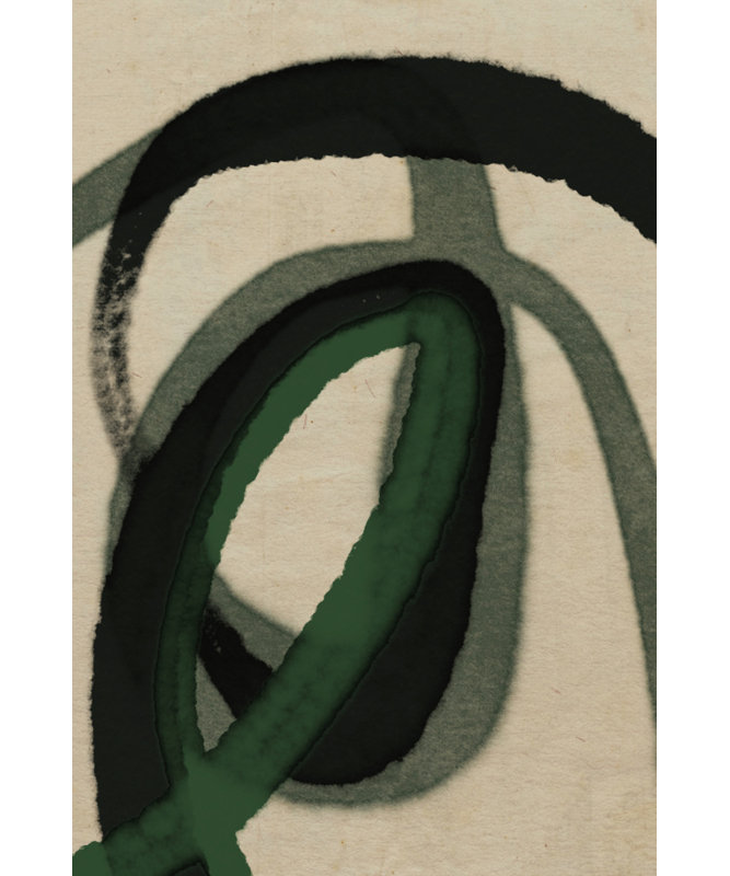 Emerald Whorls by Other Artist, 16 × 24, Matted Framed Print, White