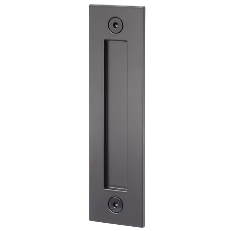 Poignée de porte de grange encastrée, Dos plat
