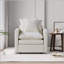 Chenille Fabric Comfy Deep Single Seat Sofa-468579297