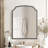 Fan-Shaped Wrought Iron Framed Decorative Mirror-664117793-664117795