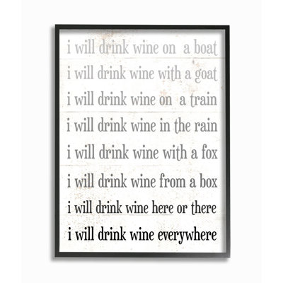 «I Drink Wine Everywhere Expression», par Avery Tillmon - impression