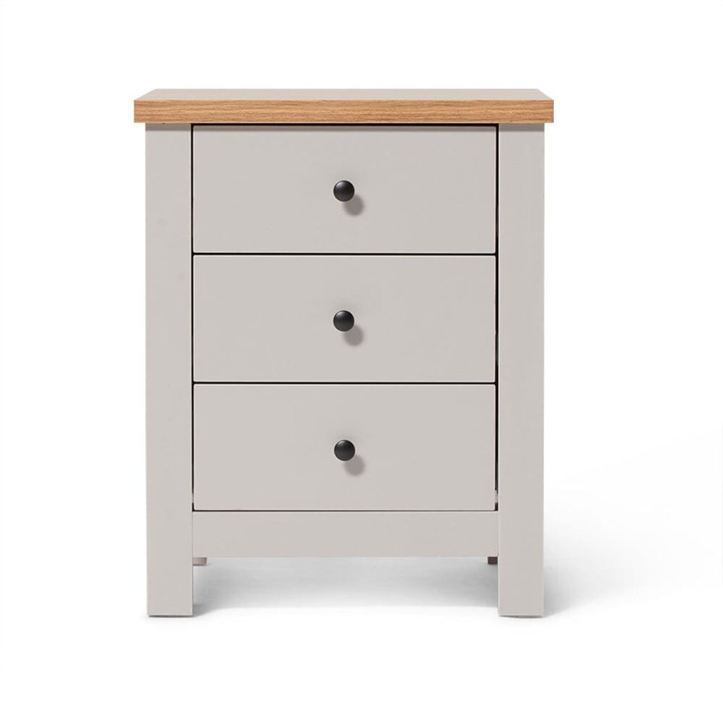 Maryhannah 2 Door Manufactured Wood Wardrobe, Stone Grey