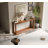 60" Rectangular Solid Wood Veneer Console Table-1659708099