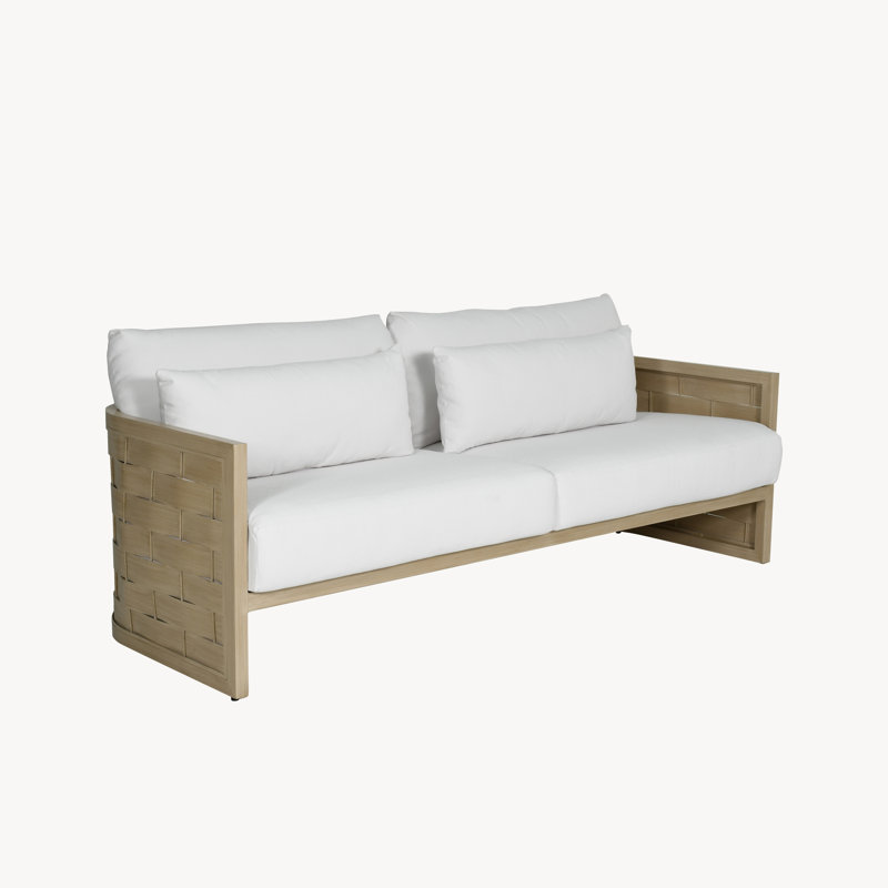 Canapé d'extérieur en aluminium 36,75 po Biscayne