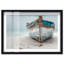 «Blue Boat II», impression murale encadrée à impression acrylique encadrée par Notoriart, cadre noir, 24 x 16-1384007490-1384007502