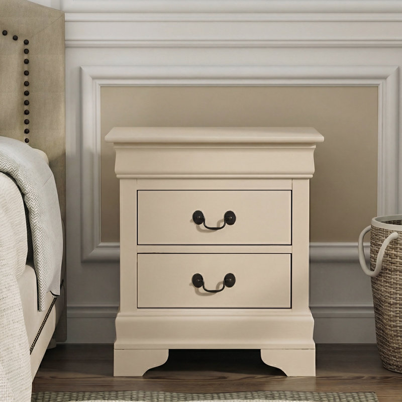 Ensemble de 2 tables de chevet Zapopan, Beige