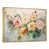 Toile avec cadre flottant or