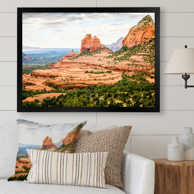 «Beautiful Shot Sedona Arizona», reproduction, H 34 po x l 44 po x P 1,5 po, Cadre photo noir