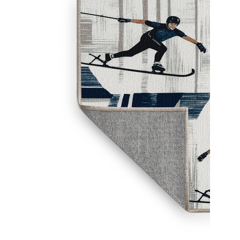  Tapis de sport de patinage de vitesse lavable, Rectangulaire 2 pi x 3 pi