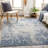 Hobert Abstract Grey/Blue Area Rug-182767288