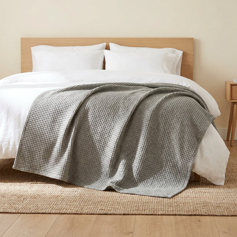 Sonder Weighted Throw Blanket, Full/Queen, Gray, 6