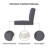 Outdoor Deep Seat Cushion, 25 x 25.5 x 5 Inch High-Density Foam Patio Chair Cushion with Water-Repellent & UV-Resistant Cover, Lightweight & Tear-Resistant Seat & Back Cushion-1091807160-1087426539-1091807162