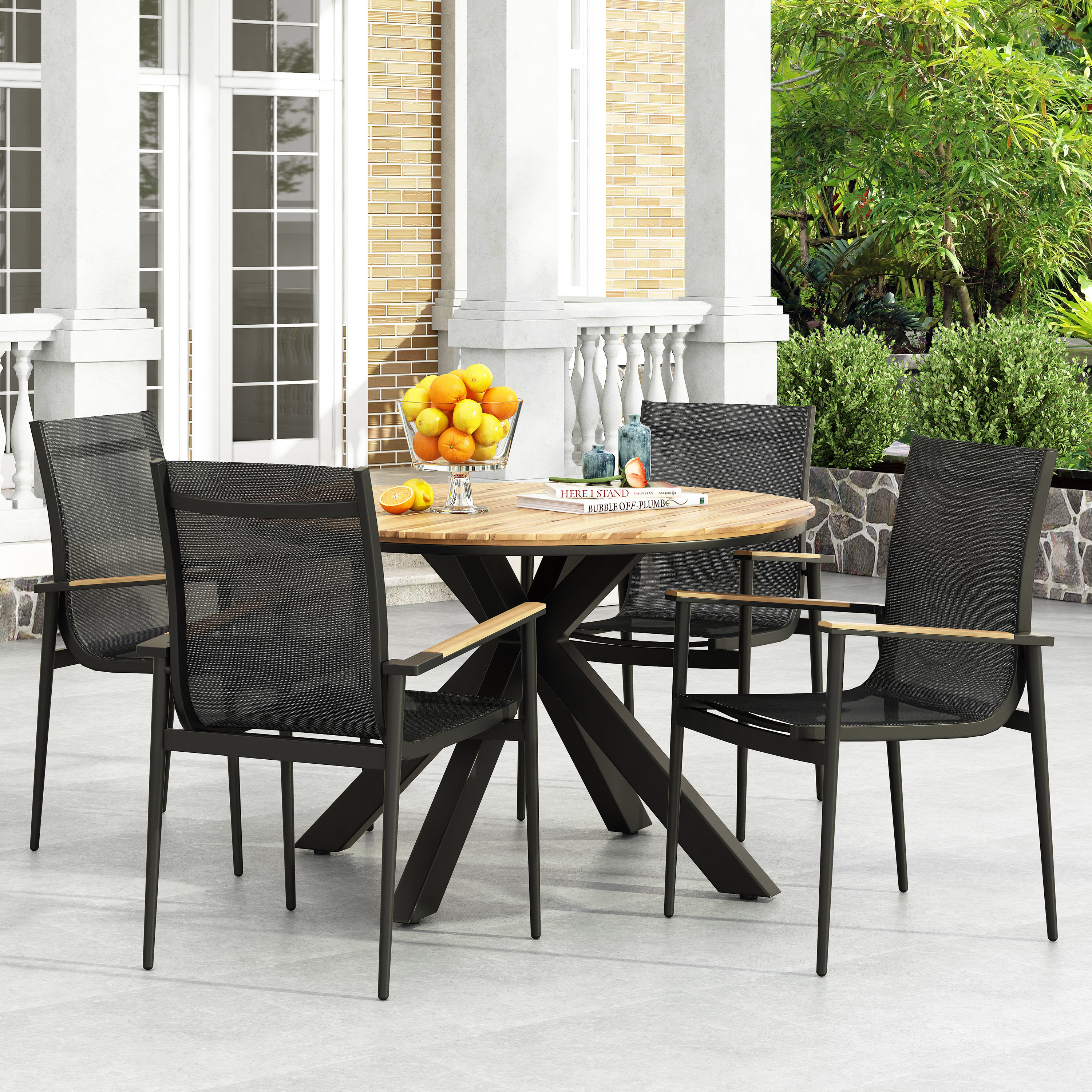 Wicker Bistro Table And Chairs Outdoor Dining Chairs Outdoor