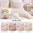 5PCS Full/Queen Cotton Jacquard Pom Pom Comforter Set