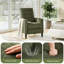 Corduroy Green Recliner Sofa  Chair with Adjustable Back and Footrest