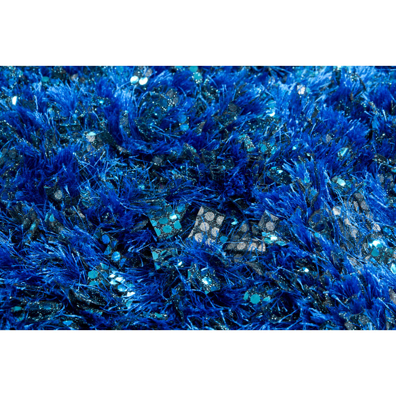 Tapis bleu area Berinda, 5 pi x 7 pi 6 po