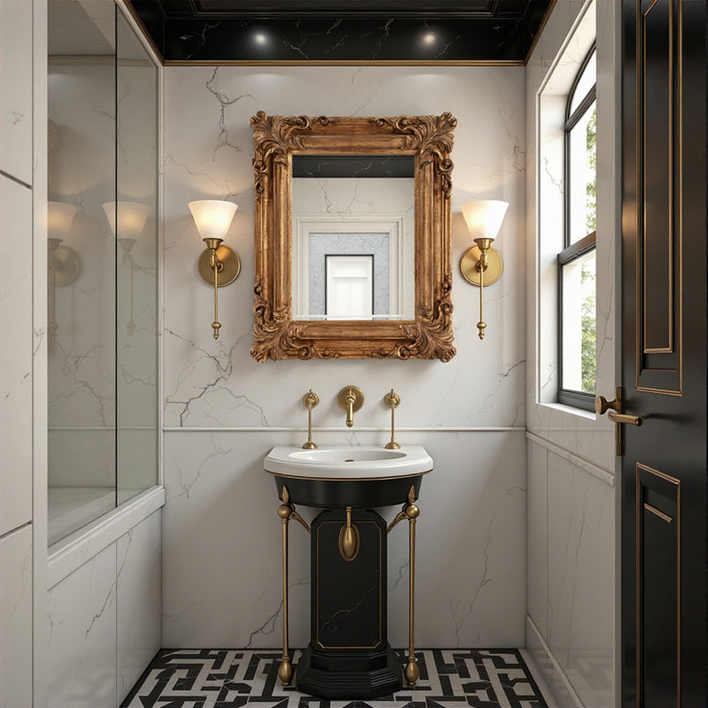 Accent Mirror, Gold