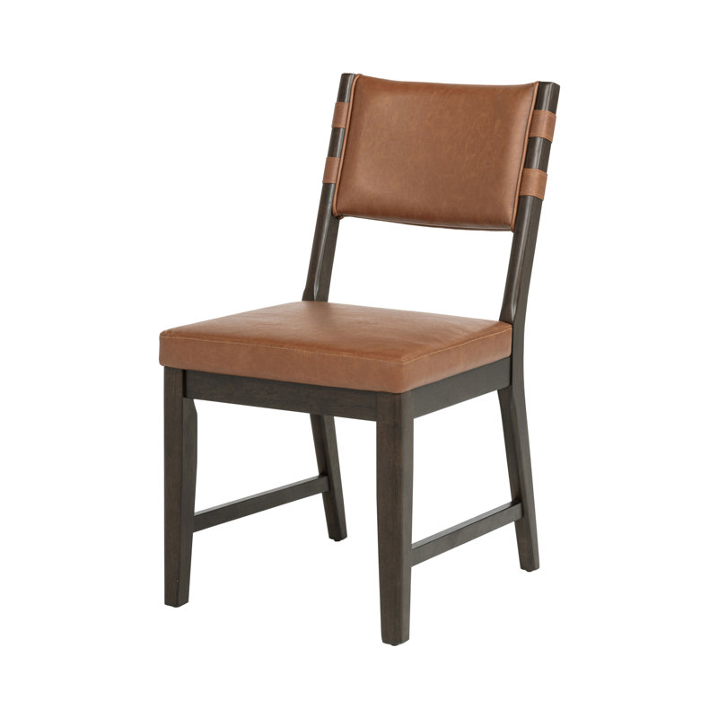 20.15" W Transitional Dining Side Chair, Cognac