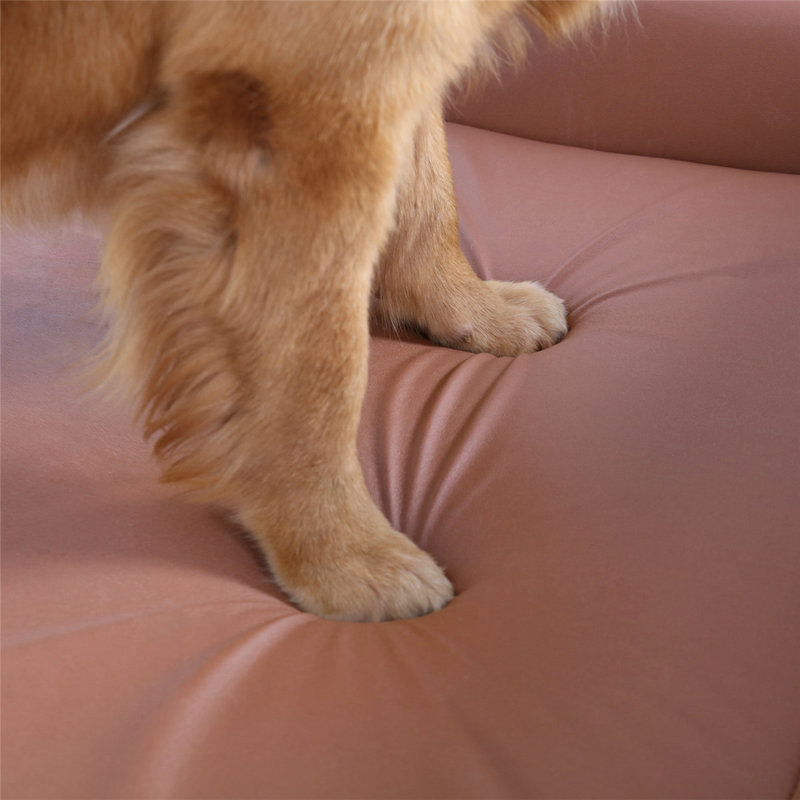 Orthopedic Leather Pet Bed, Extra Large (47.20" W x 30.70" D x 15.70" H)