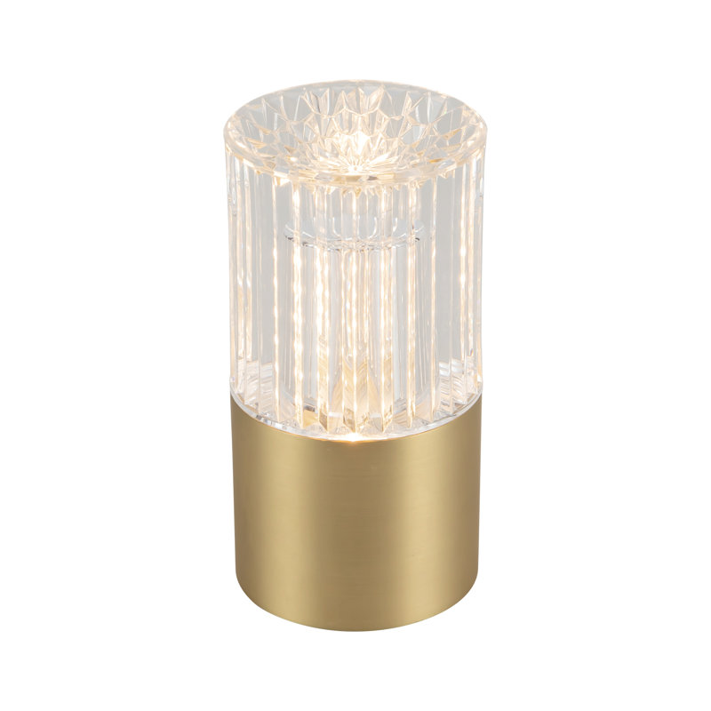Lampe portable d'extérieur à DEL à intensité variable 4 po Cessa, 4 po, Or brossé
