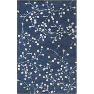 Elsberry Hand Tufted Wool Floral Indoor Rug