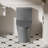 1.1/1.6 GPF Tornado Flush One-Piece Toilet Elongated, Siphonic S-Trap 12",Soft Closing Seat, Button On Tank Top ,Powerful Dual Flush MAP 1000G, Comfort Chair Seat ADA Height 17", Light Gray-123310577