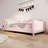 Comfortable Children Sherpa Fabric Upholstered Daybed With Cloud-Shaped Backrest-1932218575-1932218569