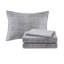Ensembles de literie noirs confortables avec courtepointe en microfibre pour maison moderne