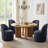 Upholstered Fully Assembled Swivel Dining Chairs (Set Of 2)-1315604181