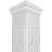 Craftsman Classic Square Non-Tapered Shaker Fretwork Column w/ Prairie Capital & Prairie Base-70920972