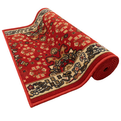 Custom Size Anatolian Oriental Red Runner Rug