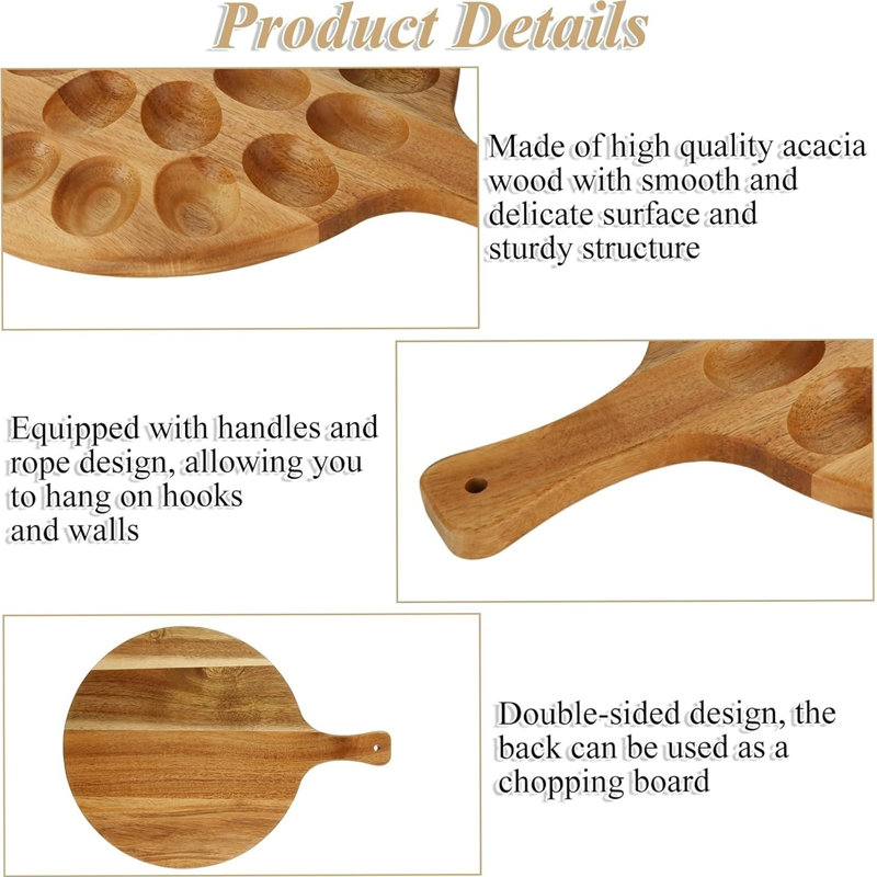 Plateau rond en bois