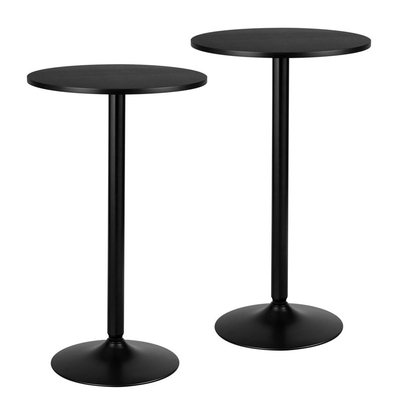 Round Dining Table with Iron Base