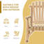 Chaise berçante d'extérieur en bois