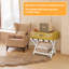 Porte-bagages pliable en bois avec tablette-121429815-111608821