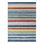 Striped Area Rug in Gray/Pink/White