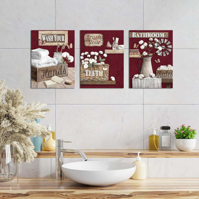 3 Piece Wrapped Canvas Wall Art