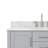 43'' Single Bathroom Vanity with Carrara Marble Top-85364070
