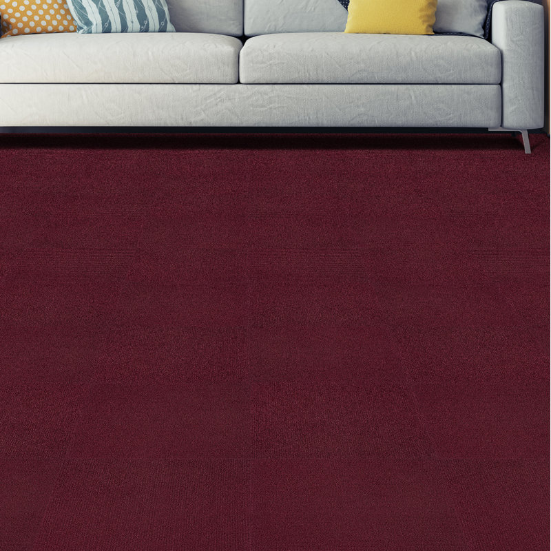 Nexus 12'' W x 12'' L Plush Cut Polyester Carpet Tile