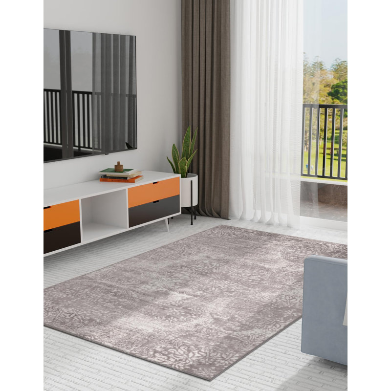 Tapis gris clair Brandt Performance, Rectangle 10 pi x 13 pi, Gris