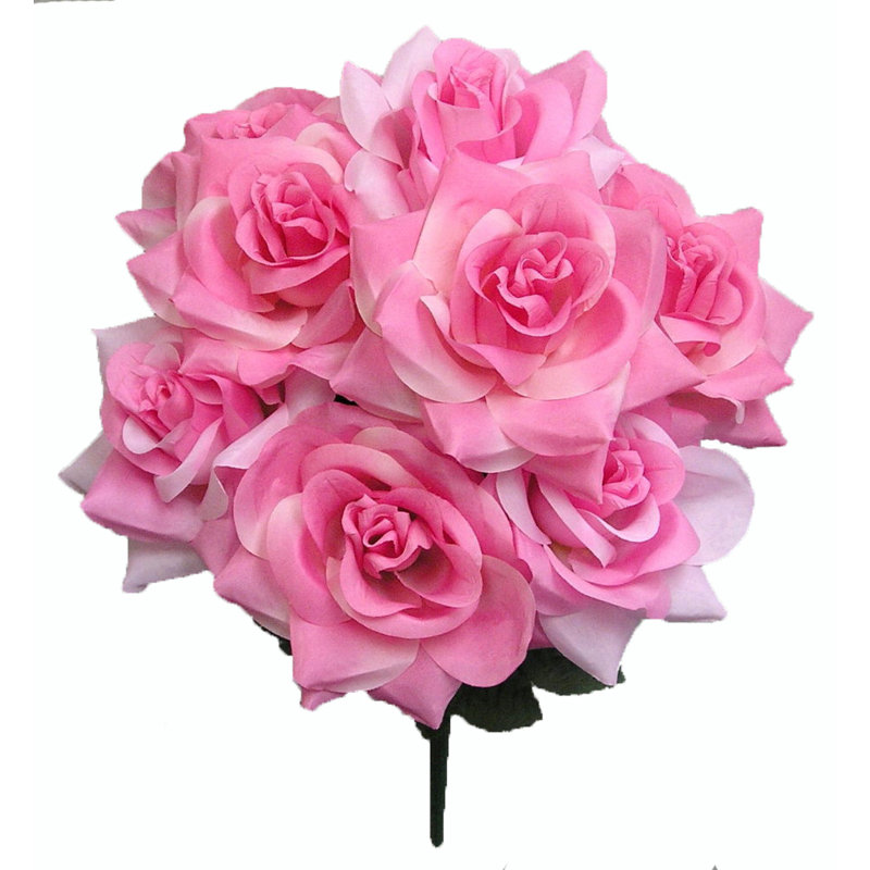 14 tiges de rosier, Rose, H 20 po x l 12 po x P 9 po